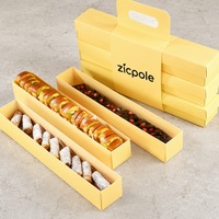 Boîte à emporter personnalisée de nouvelle conception, écologique, en matériaux recyclés, avec poignée, pour pain pita, pâtisseries et pain aux dattes