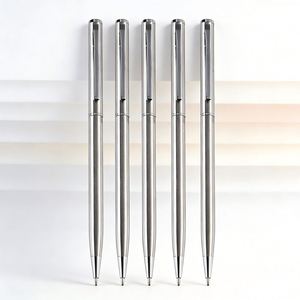 Promotional High-quality Stainless Steel Metal Ballpoint <b>Pens</b> Wholesale Slim Signature <b>Pen</b> with Custom logo for Corporate Events - Product Image 5