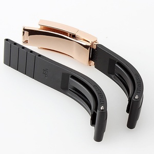Accessoires de bracelet en caoutchouc noir/blanc de 20 mm, accessoires de montre avec boucle en acier inoxydable, outil adapté au bracelet de montre GMT - Product Image 5