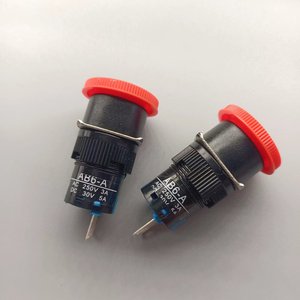 30V 5A AC 250V 3A dừng khẩn cấp <span class=keywords><strong>push</strong></span> <span class=keywords><strong>button</strong></span> chuyển đỏ 16mm nấm dừng khẩn cấp e-stop chuyển 3 pins/6pin không + NC DC - Product Image 2