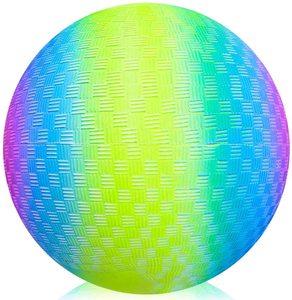 Trẻ em bên ngoài Bóng đồ chơi, nảy 9 inch cầu vồng sân chơi Bóng đồ chơi chơi trong nhà chơi - Product Image 2