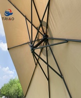 Grand parasol de jardin extérieur, parasol suspendu en forme de banane, parasol déporté, parasol de patio, pièces de manivelle pour parasol de patio