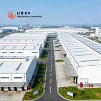 Entrepôts préfabriqués en acier industriel, hangar moderne
