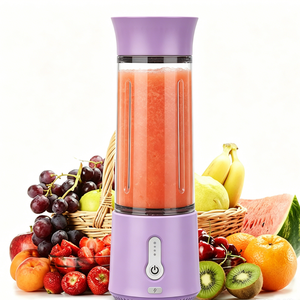 Versatile Design Personal Blender Portable Orange Fruit Juicer Cup Rechargeable Smoothie <b>Maker</b> Squeezer for Various Beverages - Product Image 1