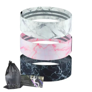 ワークアウト用のカスタムロゴ抵抗バンドトレーニング用ヨガフィットネスガイド女性用ブーティーバンド弾性運動バンド - Product Image 4