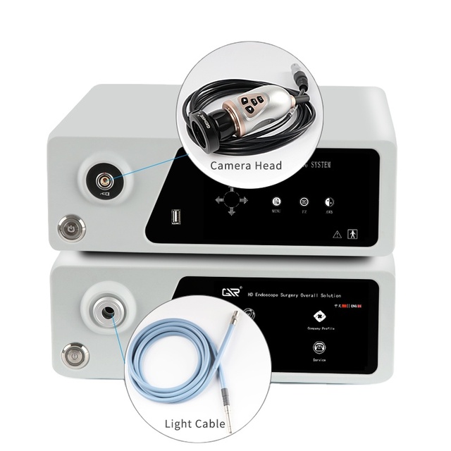 4K HD 3 in Video Record Medical Endoscope System for Laparoscope Camera with Light Source with Usb