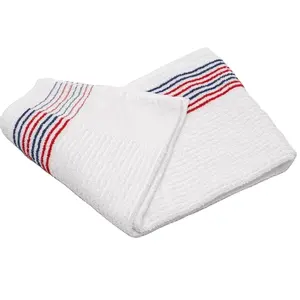 Hot Sale Professional Manufacturer Custom Logo Simple Design Striped Golf Towel Caddy Golf Towel