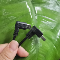 Kabel adaptor konverter, kabel USB siku Tipe C jantan ke USB A Male