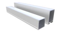 Canal d'extrusion de profil de LED en aluminium de couverture de PC de forme de U monté en surface pour la lumière de bande de LED