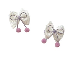 Children's hair <b>clips</b>, lace <b>bow</b>, women's hair <b>clips</b>, baby <b>clips</b>, elegant princess hair accessories, won't damage hair, small - Product Image 4