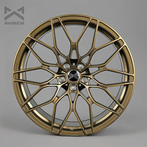 Rines Forjados Para Camaro ZL1 y <span class=keywords><strong>Jeep</strong></span> <span class=keywords><strong>Wrangler</strong></span>, Ajuste Perfecto Para Ferrari 458 y Chevy, Nuevos, Bronce, 40 mm, 25 mm, 98 mm, 24X10, 8X6.5, 8X180, 24X14 - Product Image 2