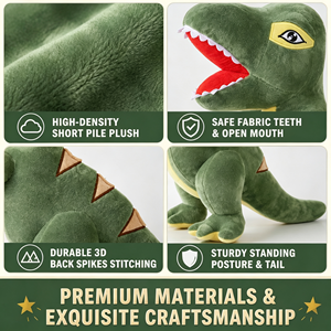Peluche <span class=keywords><strong>Dinosaure</strong></span> Tyrannosaurus <span class=keywords><strong>Rex</strong></span> Douce de 55 cm, Coussin <span class=keywords><strong>T</strong></span>-<span class=keywords><strong>Rex</strong></span> Rembourré, Prix pour Machine d'Arcade de Centre Commercial, Fournisseur Direct d'Usine - Product Image 4