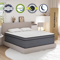 Matelas King Hypoallergénique Personnalisé - Mousse à Mémoire de Forme avec Zones de Massage pour un Confort Supérieur