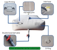 Vente chaude 2000L-20000 litres Portable Gonflable Gris Bâche Flexible Réservoir De Vessie De Stockage D'eau Au Moyen-Orient