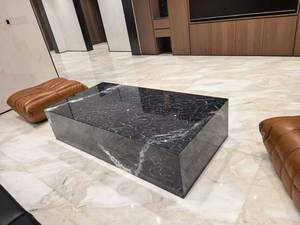 Marbre <span class=keywords><strong>noir</strong></span> Puradas naturel |   Ébène profond avec des veines blanches spectaculaires pour des intérieurs luxueux et audacieux - Product Image 3