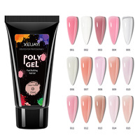 PRO Hema gratuit ingrédient sûr extension rapide Gel constructeur laiteux rose construction ongles Apex acrylique Poly Gel pour ongles 15ml
