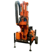 Foreuse portable à roues double usage air et eau FY-260L, 45KW Diesel, profondeur 200m, diamètre max. de forage 325mm