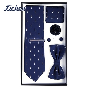 क्लासिक औपचारिक शैलियों लाल हार व्यापार सूट पॉलिएस्टर पुरुष टाई टाई टाई उपहार - Product Image 5