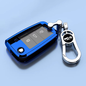 Funda Protectora de TPU de Lujo para Llave de Coche <span class=keywords><strong>Volkswagen</strong></span> Tiguan, Santana, Sagitar, Lavida, Bora, Polo, Golf 7, Tayron - Product Image 6