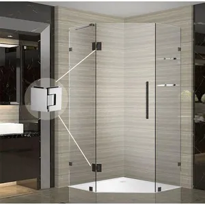 Douche Scharnier Dubbele Side 135 Graden Glas Fitting Verstelbare Glas Glazen Deur Scharnier