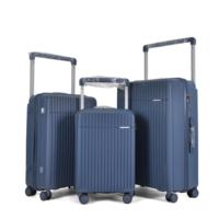 Baigou Vente en gros de valises de voyage de luxe à 4 roues antivol en PP, ensembles de bagages à roulettes larges, valises 20-24-28