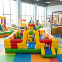 Château gonflable commercial en PVC sur mesure pour enfants, 5x3x3m, aire de jeux extérieure, jeu de saut gonflable