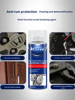 Astree - Desenredante de Tornillos, Eliminador de Óxido, Aceite Penetrante en Aerosol, Lubricante Antióxido Multifunción para Piezas Metálicas, 450 ml, OEM