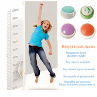 Enfant intérieur et extérieur drôle hauteur augmentant dispositif de saut bouton hauteur tactile exercice son bouton jouet pour l'entraînement physique