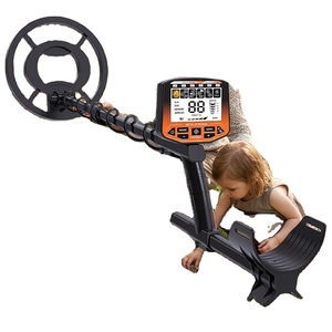Détecteur de métaux professionnel avec bobine de recherche de 30 cm, écran LCD, étanche, tige réglable, recherche en profondeur, haute précision pour adultes - Product Image 1