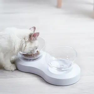 공장 자동 애완 동물 피더 개 작은 투명 가구 고양이 피더 아크릴 그릇