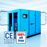 Compresseur d'air à vis sans huile et lubrifié à l'eau Elgi WSV-280A 200 kW