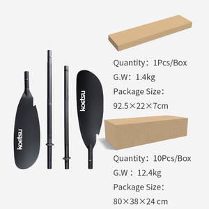 Koetsu mái chèo Hội Đồng Quản trị Kayak 4-phần hai đầu mái chèo lớp thực hiện và cài đặt nước hướng dẫn hợp kim nhôm và vật liệu nylon - Product Image 4