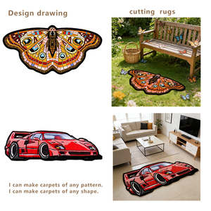Alfombra con Forma de Oso, Suave y Afelpada, Estilo Informal, Alfombra Irregular con Diseño de Oso, Alfombra de Área para Dormitorio, Tendencias de Moda en Alfombras - Product Image 6