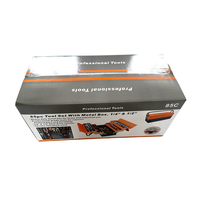 Kit d'outils de qualité industrielle de 85 pièces avec coffret de rangement en métal, ensemble d'outils à main pour la réparation automobile et la maison, outils polyvalents pour l'atelier