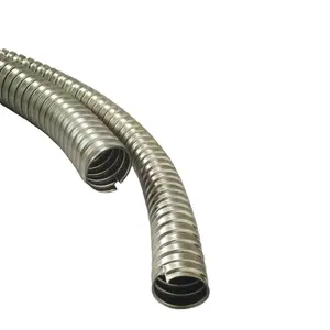 Tubo corrugado de gran diámetro Conducto corrugado de metal flexible Tubo de acero inoxidable 304