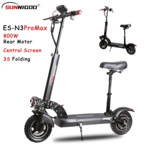 EU Warehouse 48V18A Electric Scooter Long Range 10Inch 800W Fat Tyre Electric Scooter for Adults Fast 2 Wheels Mobility Scooters