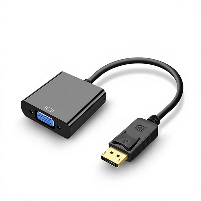 Manufacturers In-Stock Large DP to VGA Adapter Cable with PVC Jacket Tinned Copper Conductor for 1080p HD PC Graphics Card