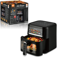 Friteuse à air RAF R.5023 1300W 4.0L, capacité compacte, circulation d'air chaud à 360°, réduction de l'huile, machine de cuisson multifonctionnelle intelligente à écran tactile