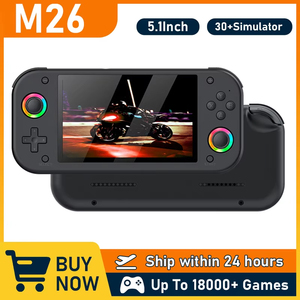 Nueva Consola de Juegos Portátil M26, Pantalla IPS de 5.1 Pulgadas, Sistema Operativo Linux, Batería de 3000 mAh, Reproductor de Video RGB Retro 3D, Compatible con Más de 30 Simuladores, 20000 - Product Image 2