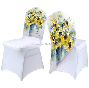 CUstom Any DEsign 3D Print <strong>Chair</strong> <strong>Covers</strong> for Wedding Party Event Luxury Design Spandex Elastic <strong>Half</strong> Back <strong>Chair</strong> <strong>Cover</strong> - Product Image 6