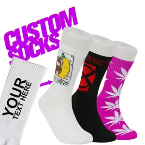 Machte Ihr eigenes Design Skate Tube Basketball Logo Sports ocken Custom Design Logo Athletic Logo Socken