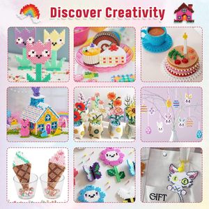 24 Colors Perler <b>Beads</b> for Children Art Crafts Handmade Creations Fun DIY 5mm <b>Fuse</b> <b>Beads</b> Kit - Product Image 3