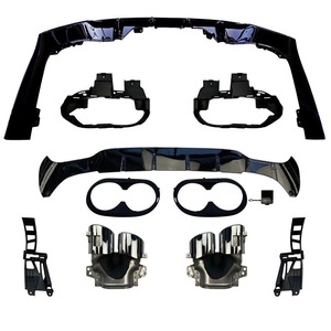 Alerón Trasero y Spoiler de Escape, Juego Completo para Modelos Deportivos Mercedes Benz CLA118 CLA35 CLA45 2020, Material ABS - Product Image 4