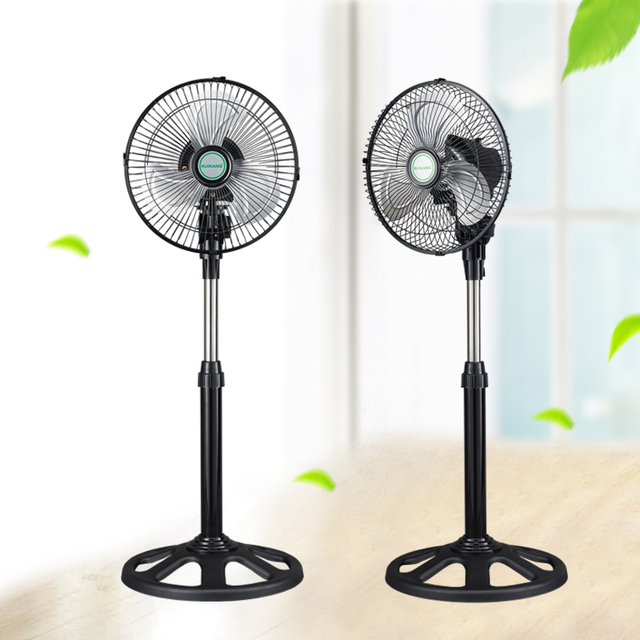10-Inch 360 Degree Rotating Standing Fan AC 220V Home Industrial Metal Blades Electric Air Cooling for Outdoor Hotels Cheap