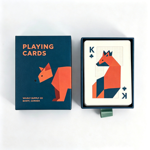 Custom Printed Paper PVC Playing Cards Waterproof <b>Poker</b> Deck with Customized Animal Design Box for Casino Gift Promotion - Product Image 3