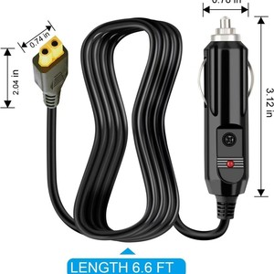 สายไฟต่อพ่วงที่จุดบุหรี่ในรถยนต์เป็น Xt60 12V 24V สำหรับโดรนและเครื่องชาร์จแบตเตอรี่ - Product Image 5