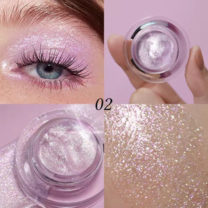 Fard à paupières crème pigmenté à paillettes longue durée, étiquette privée OEM, vente en gros, séchage rapide, anti-bavures, imperméable, rehausseur de yeux - Product Image 2