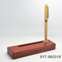 Boîte à stylos en bois de noyer personnalisable à succès en 2025, boîte à stylos rectangulaire, ensemble de boîtes à stylos pour cadeaux, produits promotionnels de bureau