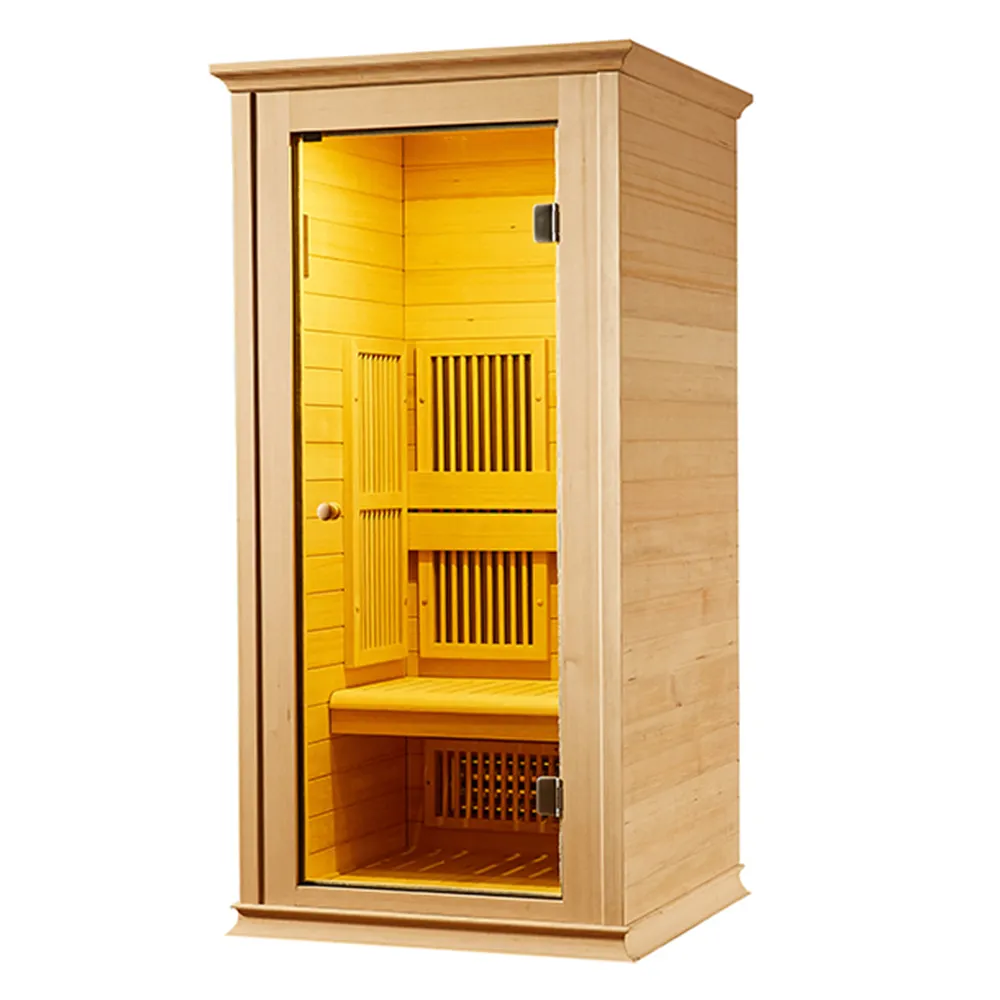 Maleisië 2020 1000X1000 1-2 Een Persoon Gebruik Indoor Hout Infrarood Sauna Infrarood Dome Kamer