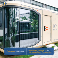 CGCH K6 Maison Capsule Spatiale Préfabriquée Moderne, Maison Mobile de Luxe pour le Glamping et la Vie en Resort